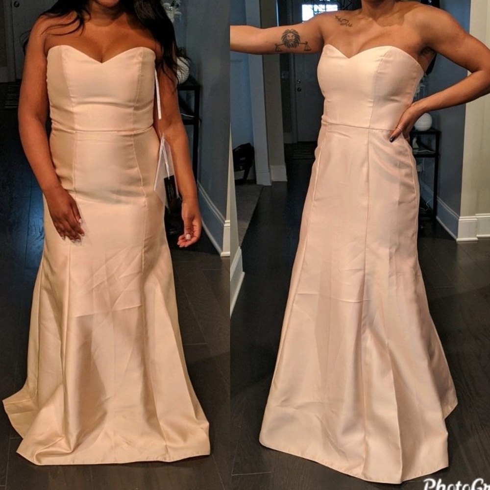 Bridesmaids Dress in Champagne color
